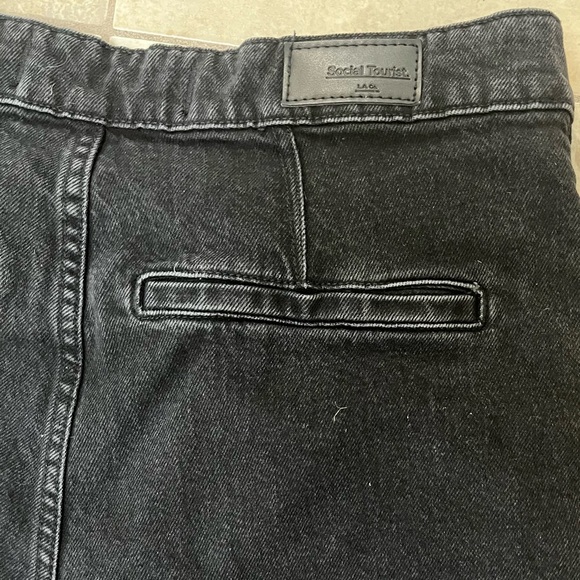 Social Tourist Black Wide Leg Jeans for Women - Picture 8 of 12